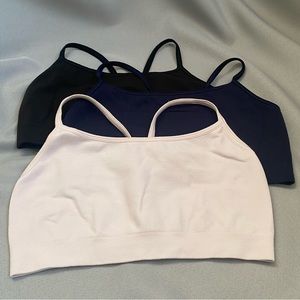 BUNDLE EUC GapBody Seamless Racerback Bralette, Size Small